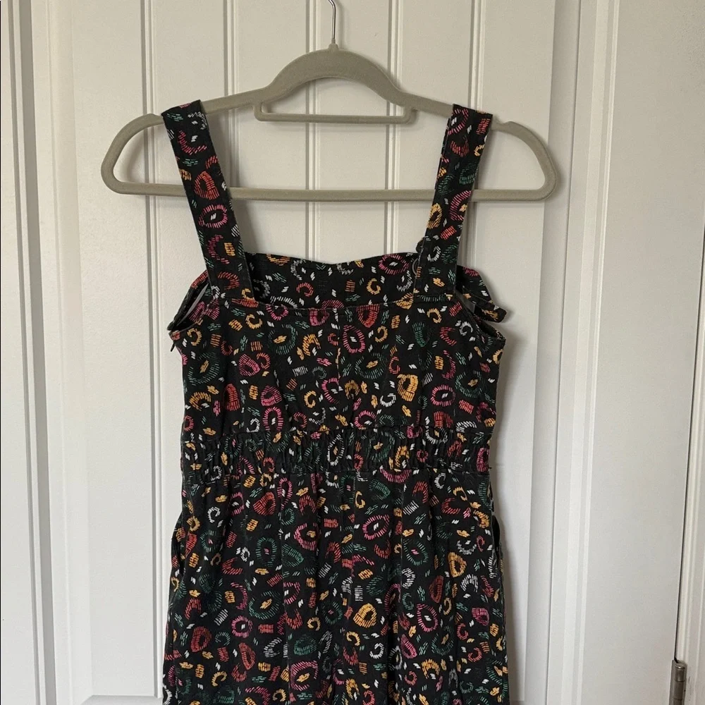 Anthropologie Farm Rio - Cropped Adventure Jumpsuit Overalls Wide Leg - Size XS - Picture 7 of 9